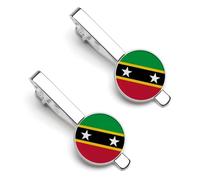 La Federazione Di Saint Kitts E Nevis Accessori Per Cravatte Da Uomo Fermacravatta Da Uomo Classico Regalo Cravatta Fermacravatte Fermacravatta Business