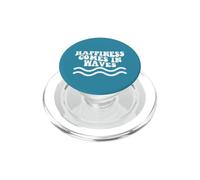 La felicità arriva a onde Salute mentale Positività Groovy PopSockets PopGrip per MagSafe