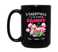 La Felicità È Essere Nonna Tazze Di Caffè Novità Tazza Colazione Divertenti Tazze Da Tè Idea Regalo Per Natale Regalo Ragazze Festa Della Mamma 330ml