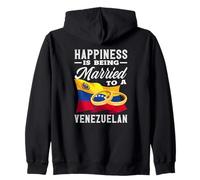 La Felicità è Essere sposati con Un venezuelano Felpa con Cappuccio