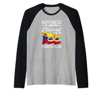 La Felicità è Essere sposati con Un venezuelano Maglia con Maniche Raglan