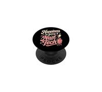 La felicità è essere un umorismo di bellezza nail tech PopSockets PopGrip Adesivo