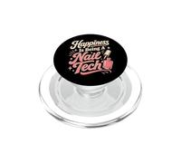 La felicità è essere un umorismo di bellezza nail tech PopSockets PopGrip per MagSafe