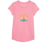 La Felicità è la Scelta: Citazione Motivazionale edificante Maglietta, Ragazze, Rosa, XS