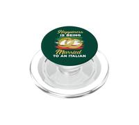 La felicità è sposarsi con un matrimonio italiano PopSockets PopGrip per MagSafe