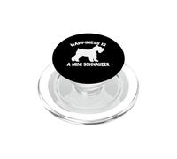 La felicità è un Mini Schnauzer PopSockets PopGrip per MagSafe
