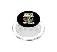 La felicità è un pesce grosso Umorismo Pesca Pescatore PopSockets PopGrip per MagSafe