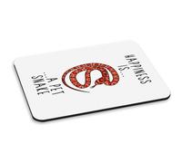 La Felicità È Un Tappetino Per Mouse PC Con Serpente - Divertente