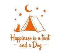 la felicità è una tenda e un fare in tipografia giocosa questo è perfetto Adesivi con incisione 67.2x76.5cm Vetrine Arancia