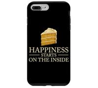 La felicità inizia dentro la torta Pensiero positivo Inspiring Custodia per iPhone 7 Plus/8 Plus