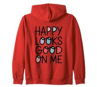 La Felicità Mi Sta Bene Felpa con Cappuccio