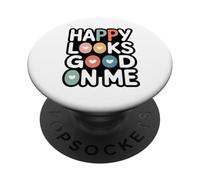 La felicità mi sta bene PopSockets PopGrip Adesivo