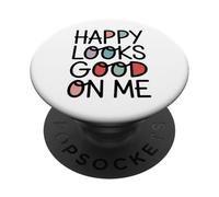 La felicità mi sta bene PopSockets PopGrip Adesivo