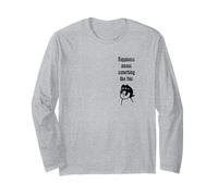 La felicità significa qualcosa come... Gatto divertente Maglia a Manica