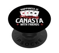 La felicità sta giocando a Canasta con gli amici - Canasta Player PopSockets PopGrip Adesivo