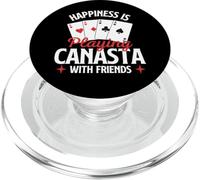La felicità sta giocando a Canasta con gli amici - Canasta Player PopSockets PopGrip per MagSafe