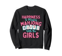 La Felicità Sta Giocando a Mahjong con Le Ragazze - mAh Jong Lover Felpa