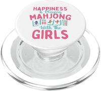 La felicità sta giocando a Mahjong con le ragazze - Mah Jong Lover PopSockets PopGrip per MagSafe