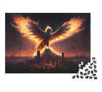 La Fenice del Fuoco Rise Puzzle 1000 Pezzi In Resistente E Durevole, Un Busta Di Puzzle A Rompicapo Per Enigma Per Il Relax Mentale, Ideale Per Vacanza Relax, Puzzle 52x38cm/1000pcs