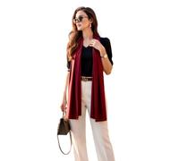 LA FERANI Sciarpa in seta da donna, 100% seta, 180 x 90 cm, tinta unita, per tutte le occasioni formali, Stola Business Style, regalo per lei, grigio., 180x90