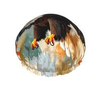 La feroce aquila che vola Cuffia da a riutilizzabile - cuffia da a quotidiana impermeabile, elastica e rispettosa dell'ambiente a doppio strato