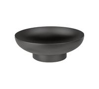 La Ferrotecnica Braciere da Esterno in Metallo Diametro 40 cm Rotondo per Giardino e Terrazza Stile Rustico Alpino (Nero Alta Temperatura)