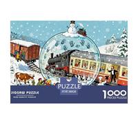 La ferrovia transiberiana bloccata Puzzle in Legno Impermeabile DIY Puzzles Da 1000 Pezzi Regali Per Adulti Sfidanti E Rompicapo Giochi Di Impegnativi