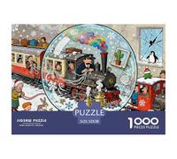 La ferrovia transiberiana bloccata Puzzle in Legno Impermeabile DIY Puzzles Da 1000 Pezzi Regali Per Adulti Divertenti Per Decorazioni Domestiche