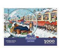 La ferrovia transiberiana bloccata Puzzle in Legno Impermeabile Puzzles Da 1000 Pezzi Per Adulti Sfidanti E Rompicapo Puzzle Per Decorazioni Domestiche