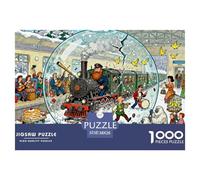 La ferrovia transiberiana bloccata Puzzle in Legno Impermeabile Puzzles Da 1000 Pezzi Regali Per Adulti Colorati Giochi Di Impegnativi