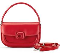 LA FESTIN Borse firmate in pelle Borse a tracolla piccole da donna con cinturino in pelle regolabile - Borse a tracolla occidentali alla moda con chiusura a fibbia - Rosso