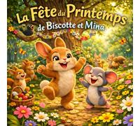 La Fête du Printemps de Biscotte et Mina: Une aventure de printemps en forêt avec Biscotte le lapin et Mina la souris, entre fête des fleurs, amitié, nature et activités ludiques pour enfants.