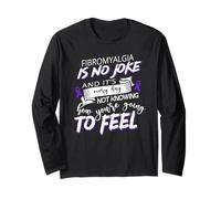 La fibromialgia non è uno scherzo e ogni giorno non lo sa Maglia a Manica