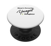 La figlia più giovane preferita della mamma Design preferito della mamma PopSockets PopGrip Adesivo