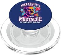 La filosofia della citazione dei baffi oltre il bene e il male di Nietzsche PopSockets PopGrip per MagSafe
