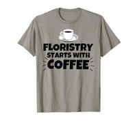 La fioraia Inizia con Il caffè Maglietta