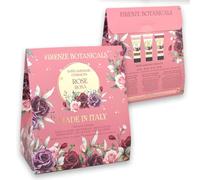 La Florentina Firenze Botanicals Rose Box: Bagnoschiuma 200ml, Crema corpo 200ml e Crema Mani 200ml.