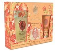 La Florentina Luxury Gift Box Gel Doccia Sapone e Crema Mani Melograno