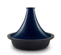 La Fonderie 1890 Tajine TINGHIR in ghisa smaltata, Ciotola in ghisa, Coperchio in ghisa smaltata, Tajine e Couscous, Capacità 2,5 L, Blu