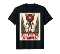 La Foresta affama Dark Stag Wilderness Horror Maglietta