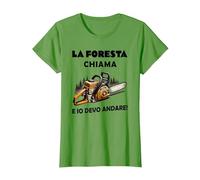 la Foresta Chiama e io Devo Andare Maglietta, Donna, Erba, L