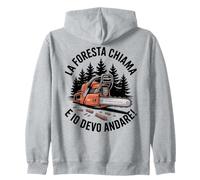 La Foresta Chiama e Io Devo Andare Tree Design Felpa con Cappuccio
