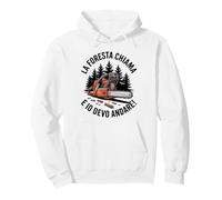 La Foresta Chiama e Io Devo Andare Tree Design Felpa con Cappuccio