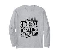 La Foresta Chiama l'avventura Amante della Natura Maglia a Manica