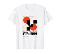 La Forma Bauhaus Segue la Funzione Modernist 1919 Maglietta