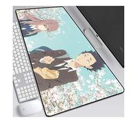 La forma della voce Tappetino Mouse Gaming, Grande Anime Mouse Pad XXL 900x400mm Confortevole, Lavabile, 3mm Antiscivolo Tappetino Scrivania Supporto per Ufficio Computer, Adatto per computer e PC, A