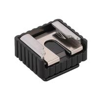 La fotocamera lampeggia il supporto a slitta con foro filettato sicuro da 1/4 di pollice per le luci del treppiede dei flash
