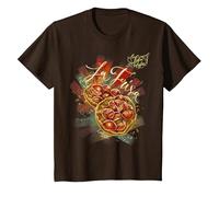 La Frisa - La Puglia Ti piglia by EvelinArt2.0 Maglietta, Bambini, Marrone, 8 Anni