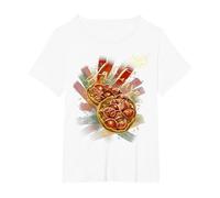 La Frisa - La Puglia Ti piglia by EvelinArt2.0 Maglietta, Donna Plus-Size, Bianco, 5X