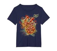La Frisa - La Puglia Ti piglia by EvelinArt2.0 Maglietta, Donna Plus-Size, Navy, 5X